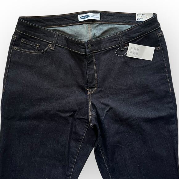 Old Navy Women's Dark Wash Secret-Slim Pockets Bootcut Jeans Size 20 Plus - NWT - Picture 8 of 12